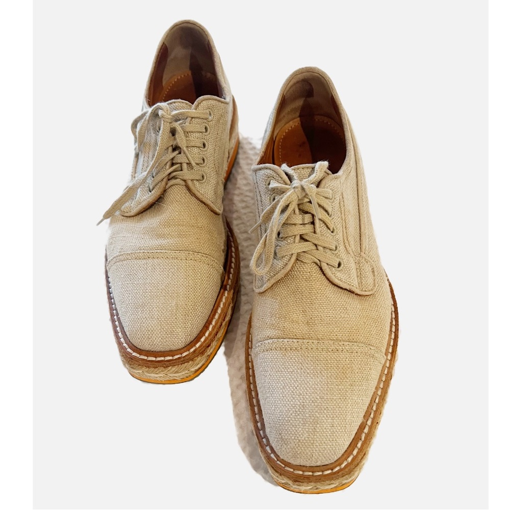 Prada Linen Oxfords